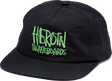 HEROIN SCRIPT NYLON HAT ADJ-BLK/GRN