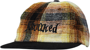 KROOKED DOUBLE OK SCRIPT FLANNEL HAT ADJ-BLACK