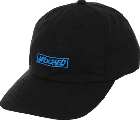 KROOKED MOONSMILE SCRIPT HAT ADJ-BLACK/BLUE