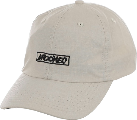 KROOKED MOONSMILE SCRIPT HAT ADJ-NATURAL/BLK
