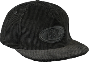 REAL OVAL HAT ADJ-BLK/BLK
