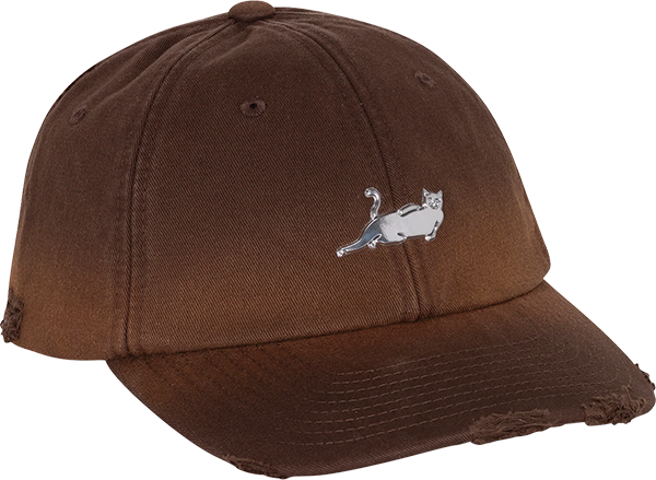 RIP N DIP CATSTANZA DAD HAT ADJ BROWN WASH