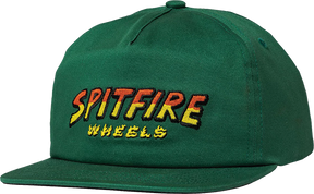 SPITFIRE HELL HOUNDS SCRIPT SNAPBACK HAT ADJ-DK.GREEN