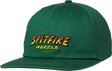 SPITFIRE HELL HOUNDS SCRIPT STRAPBACK HAT ADJ-DK.GREEN