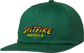 SPITFIRE HELL HOUNDS SCRIPT STRAPBACK HAT ADJ-DK.GREEN