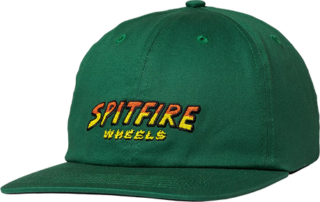 SPITFIRE HELL HOUNDS SCRIPT STRAPBACK HAT ADJ-DK.GREEN