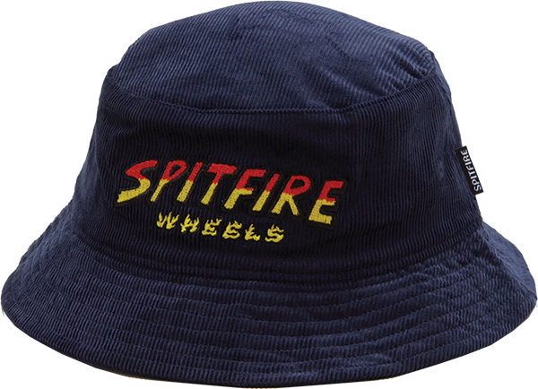 SPITFIRE HELL HOUNDS SCRIPT BUCKET HAT OFM-NAVY