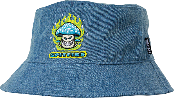 SPITFIRE MUSHROOM BIGHEAD BUCKET HAT OFM-WASHED DENIM