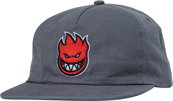 SPITFIRE TEAM BIGHEAD HAT ADJ-CHARCOAL/RED