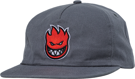 SPITFIRE TEAM BIGHEAD HAT ADJ-CHARCOAL/RED