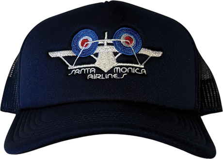 SMA BI-PLANE MESH TRUCKER HAT ADJ-NAVY