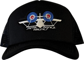 SMA BI-PLANE MESH TRUCKER HAT ADJ-BLACK