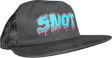 SNOT MELTDOWN LOGO CLASSIC TRUCKER HAT BLACK