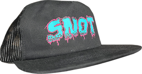 SNOT MELTDOWN LOGO CLASSIC TRUCKER HAT BLACK