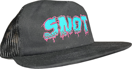 SNOT MELTDOWN LOGO CLASSIC TRUCKER HAT BLACK