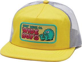 SNOT WIDE BOYS LOGO TRUCKER HAT YELLOW