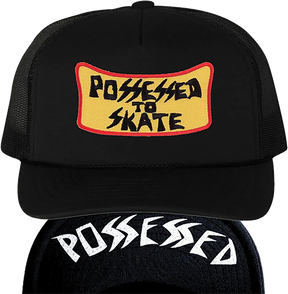 SUICIDAL POSSESED TO SKATE FLIP MESH HAT ADJ-BLK