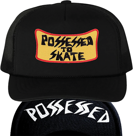 SUICIDAL POSSESED TO SKATE FLIP MESH HAT ADJ-BLK