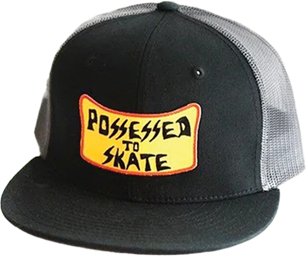 SUICIDAL POSSESSED TO SKATE MESH HAT ADJ-BLK/CHAR