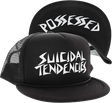 SUICIDAL ST OG/POSSESED FLIP MESH HAT ADJ-BLK/WHT