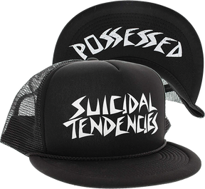 SUICIDAL ST OG/POSSESED FLIP MESH HAT ADJ-BLK/WHT