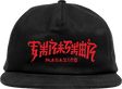 THRASHER CHINATOWN HAT ADJ-BLACK