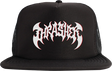 THRASHER HEAVY METAL TRUCKER HAT ADJ-BLACK/BLACK