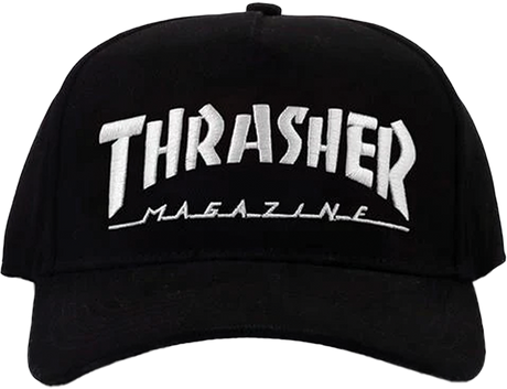 THRASHER MAG LOGO BALL CAP HAT ADJ-BLACK