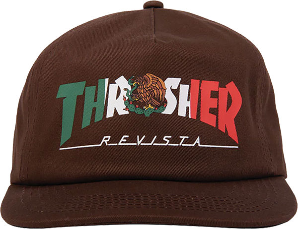 THRASHER MEXICO REVISTA HAT ADJ-BROWN