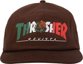 THRASHER MEXICO REVISTA HAT ADJ-BROWN