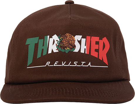 THRASHER MEXICO REVISTA HAT ADJ-BROWN