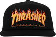 THRASHER PRINTED FLAME HAT ADJ-BLACK