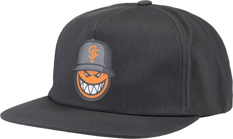 THRASHER SPITFIRE SF LOC HAT ADJ-CHARCOAL