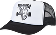 THRASHER SF THRASH AND BURN MESH HAT ADJ-BK/WT/BK
