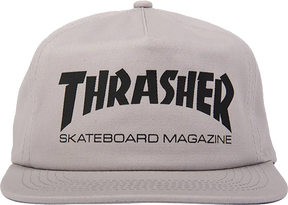 THRASHER SKATE MAG HAT ADJ-GREY/BLACK