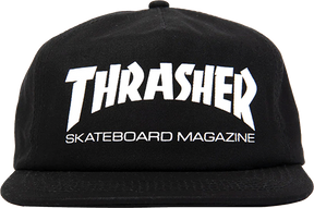 THRASHER SKATE MAG HAT ADJ-BLACK/WHT