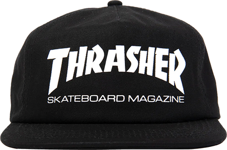 THRASHER SKATE MAG HAT ADJ-BLACK/WHT