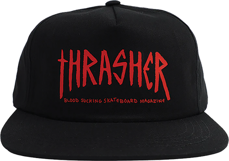 THRASHER TOY MACHINE SCRATCH HAT ADJ-BLACK