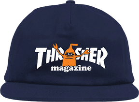THRASHER TOY MACHINE SECT HAT ADJ-NAVY