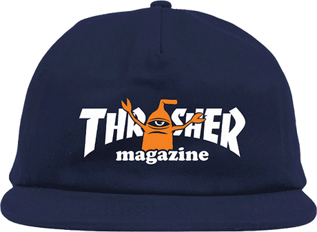 THRASHER TOY MACHINE SECT HAT ADJ-NAVY