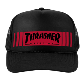 THRASHER BAR TRUCKER HAT ADJ-BLACK