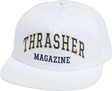 THRASHER DROPOUT HAT ADJ-WHITE