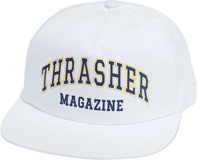 THRASHER DROPOUT HAT ADJ-WHITE