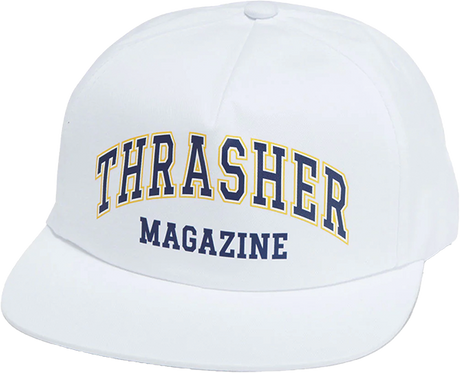 THRASHER DROPOUT HAT ADJ-WHITE