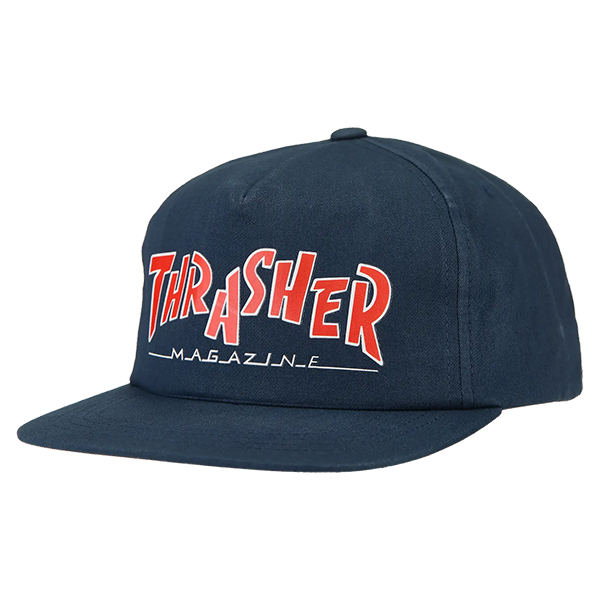 THRASHER PARRA MAG HAT ADJ-NAVY