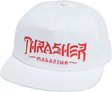 THRASHER THRASH AND DESTROY HAT ADJ-WHITE