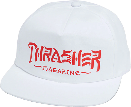 THRASHER THRASH AND DESTROY HAT ADJ-WHITE