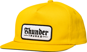 THUNDER SCRIPT PATCH HAT ADJ-GLD/BLK