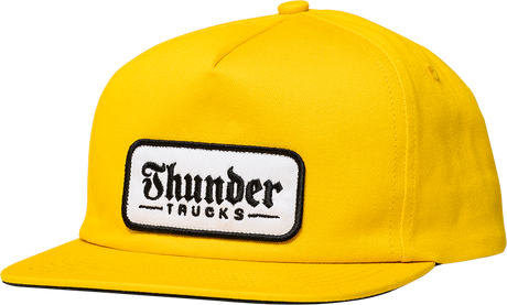 THUNDER SCRIPT PATCH HAT ADJ-GLD/BLK