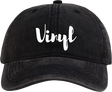 VINYL SCRIPT DAD HAT ADJ-BLACK